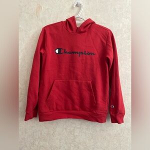 Champion boys large 14-16 red hoodie